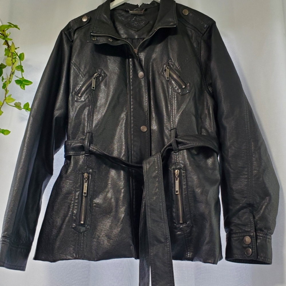 Jou jou faux leather 3x jacket